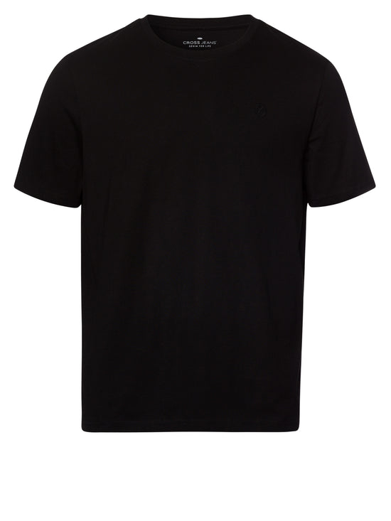 Basic Herren T-Shirt in schwarz