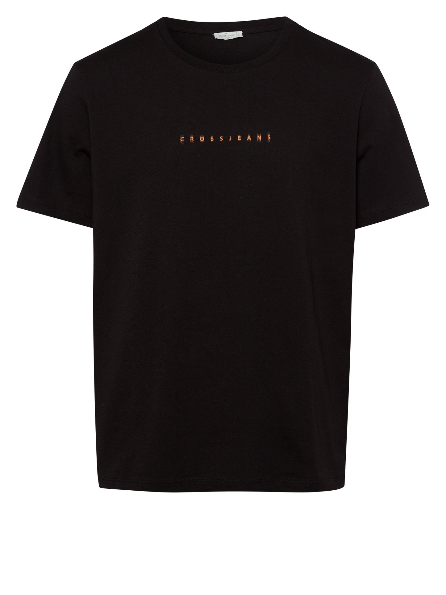 Herren Regular T-Shirt mit Rückenprint schwarz