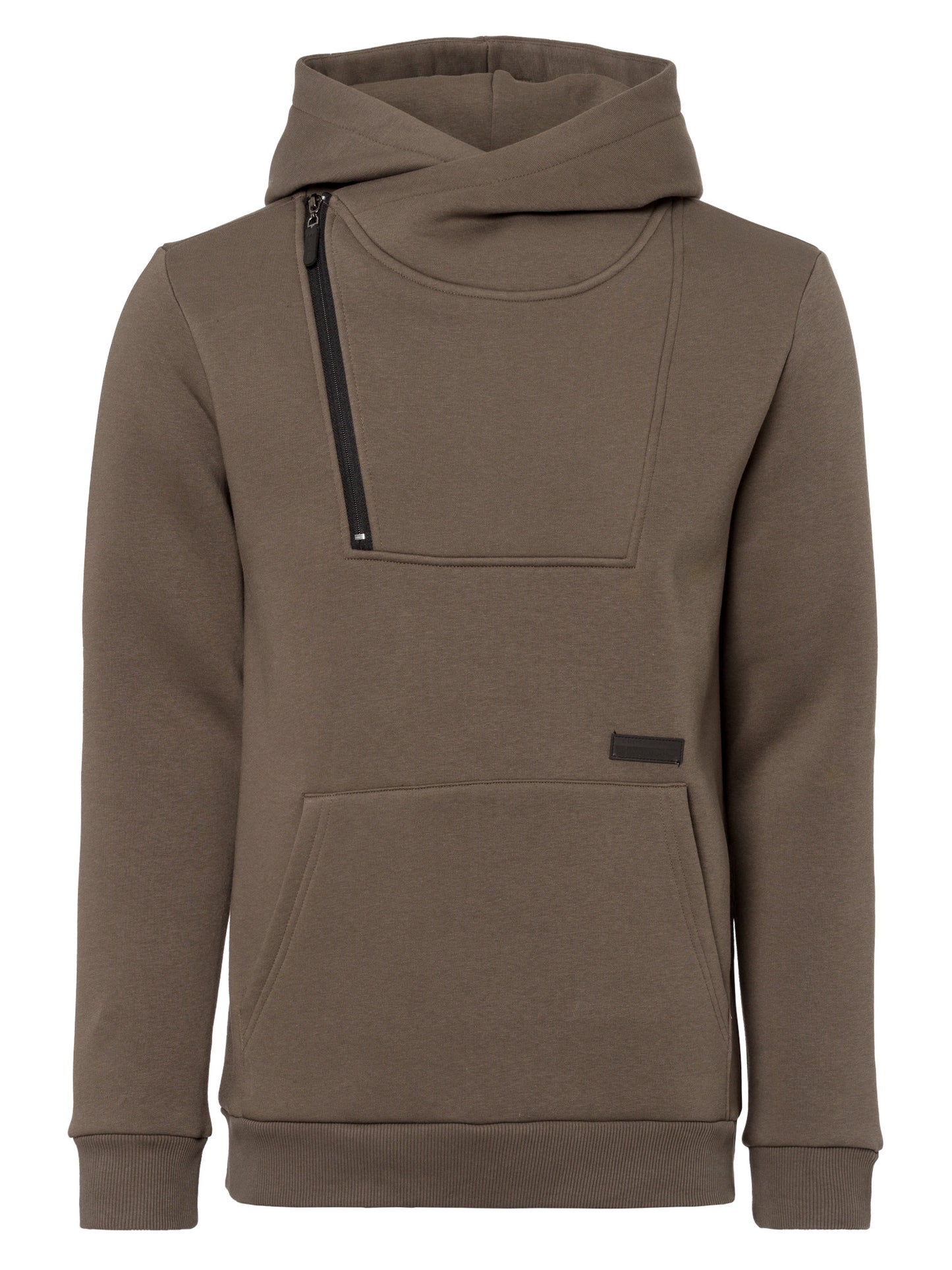 Herren Regular Hoodie mit Kängurutasche und Reißverschluß grün