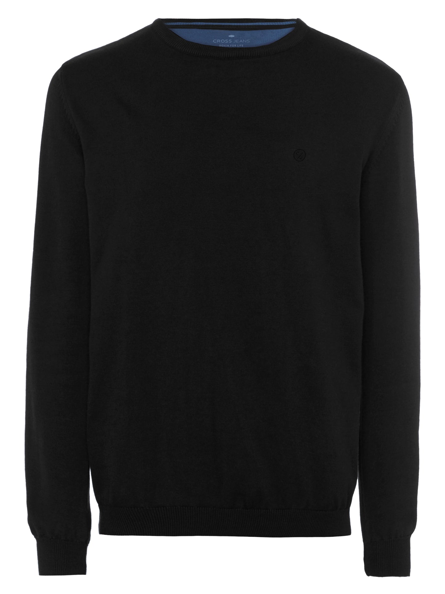 Men's regular fine knit sweater black