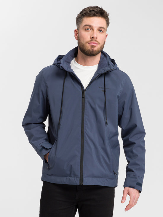 Men's all-weather jacket in navy blue