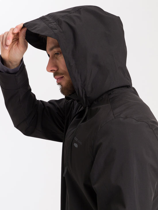 Men's all-weather jacket in black