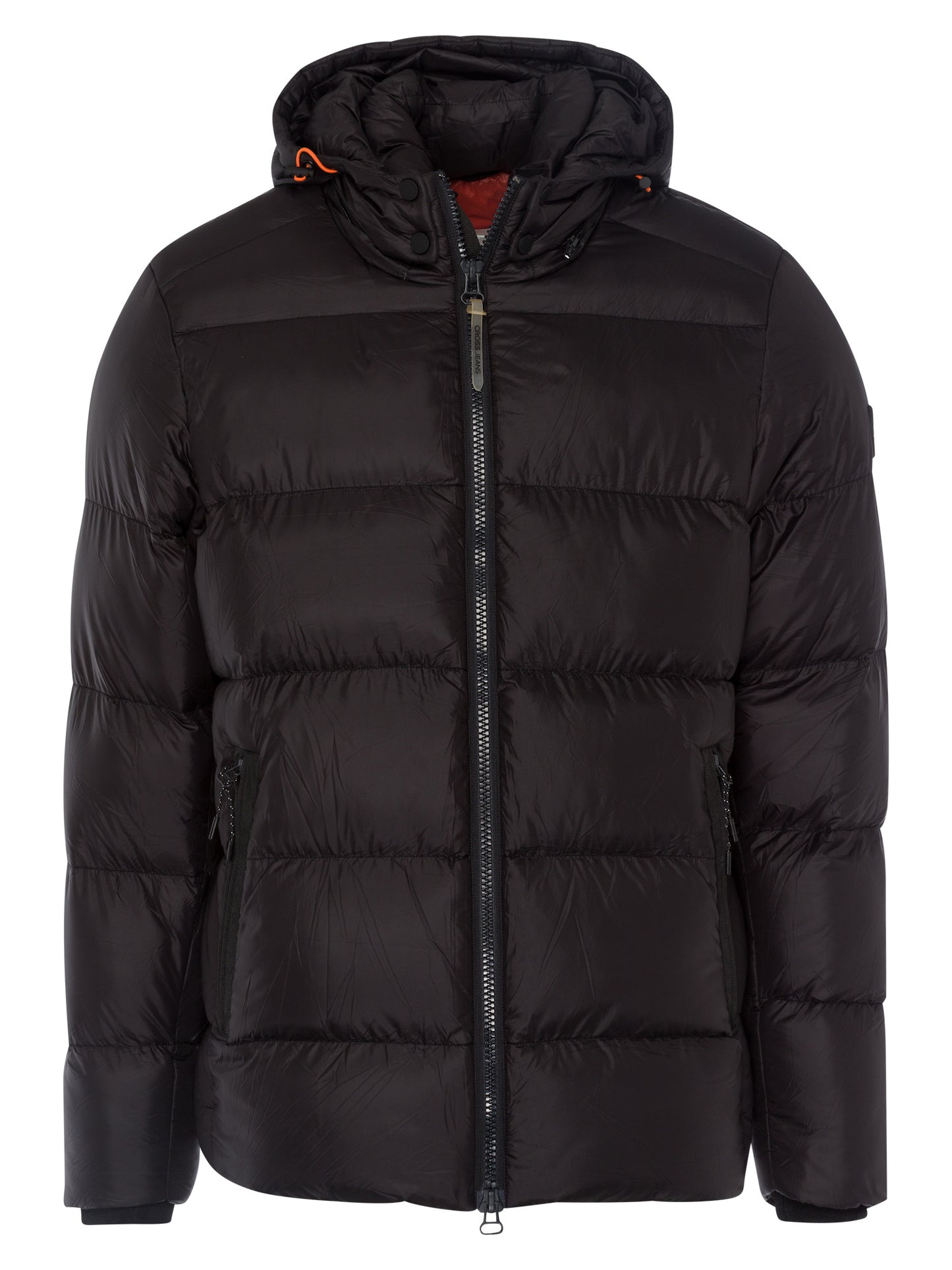 Herren Regular schwarze Stepp Winterjacke