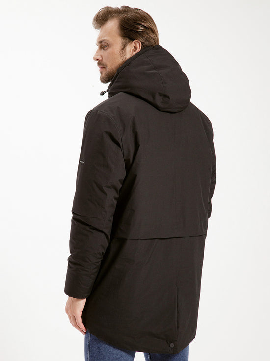 Regular Herren Winterjacke in Schwarz