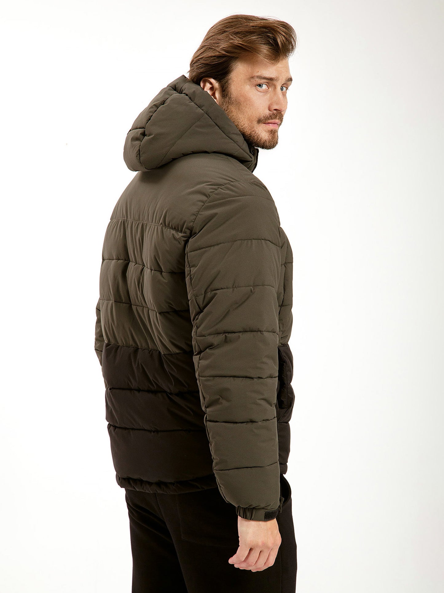 Color block winter jacket online