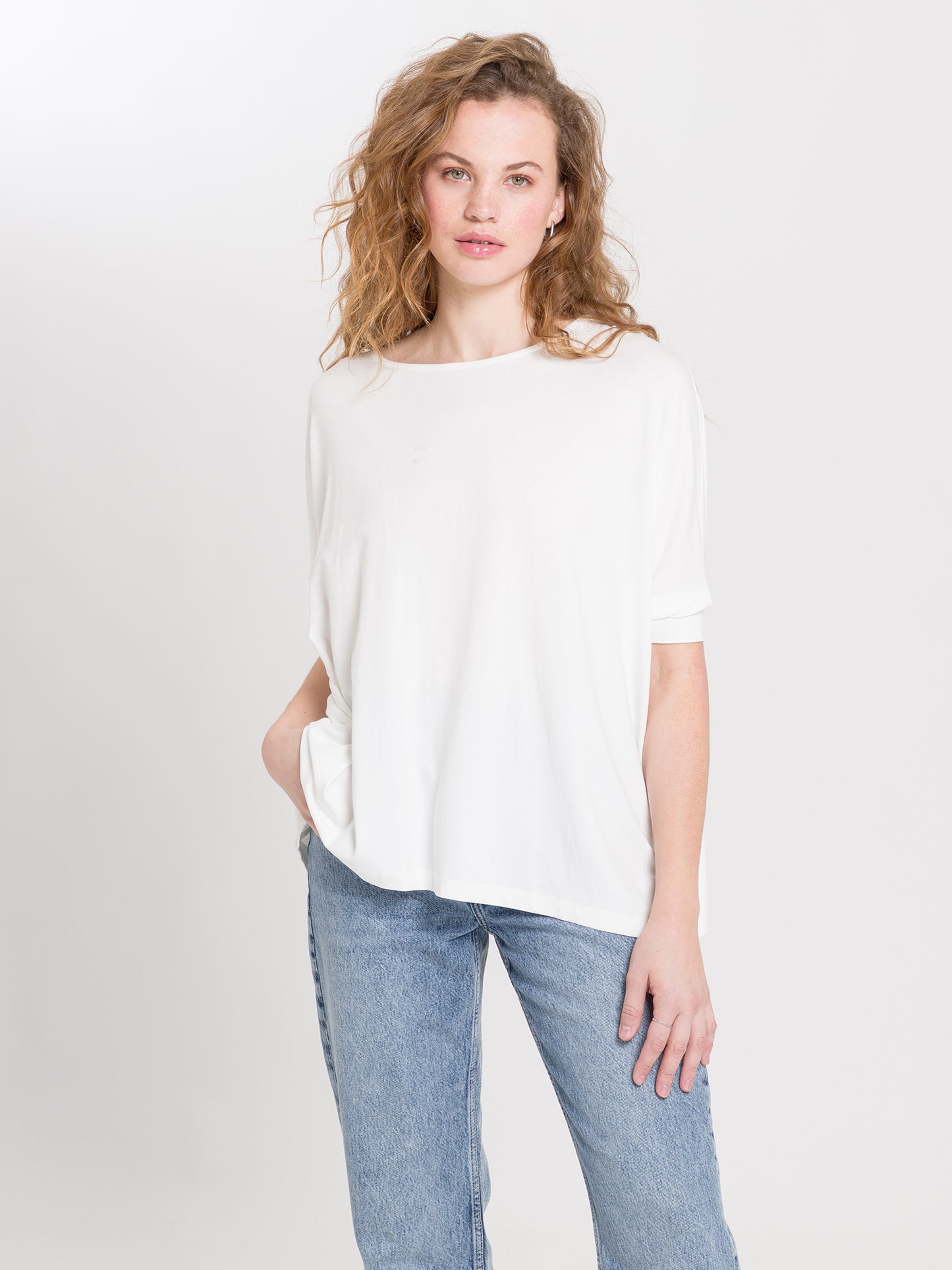 Damen Oversized T-Shirt weiß