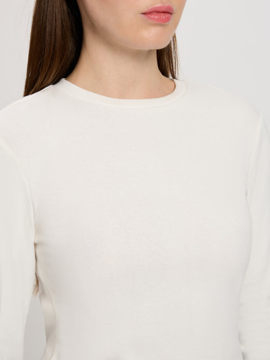 Women's Regular Long Sleeve Shirt in white