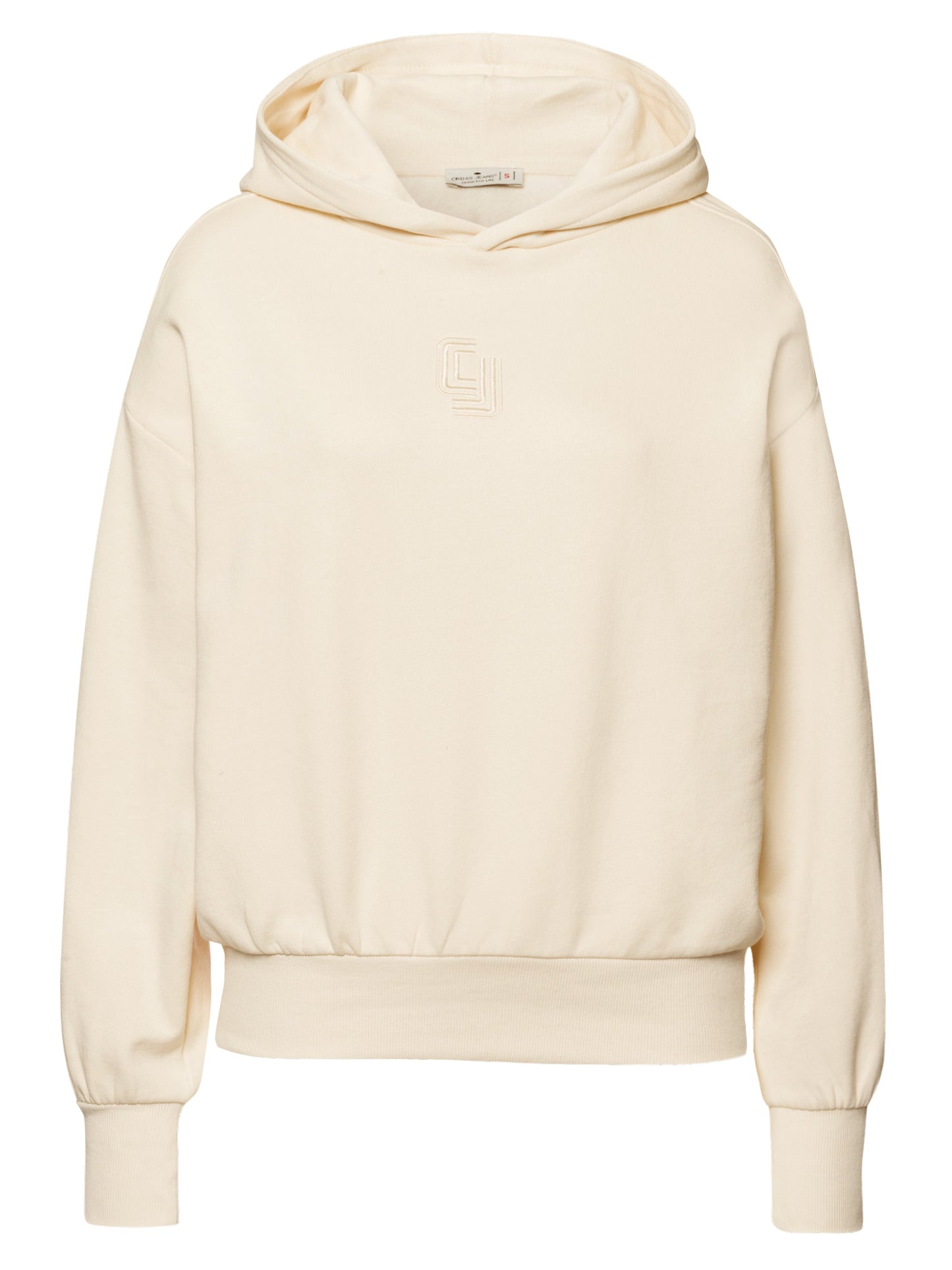 Damen Hoodie Regular in beige mit CJ Logo