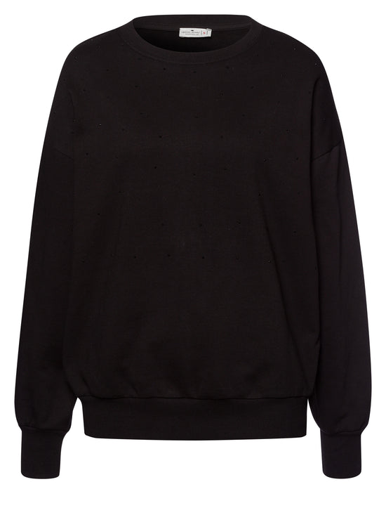 Damen Pullover Regular in schwarz