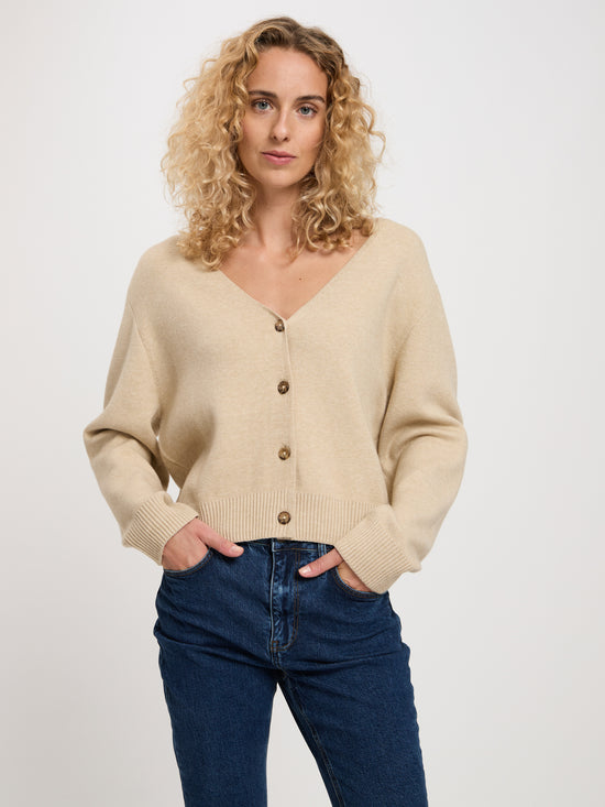 Damen Cardigan beige