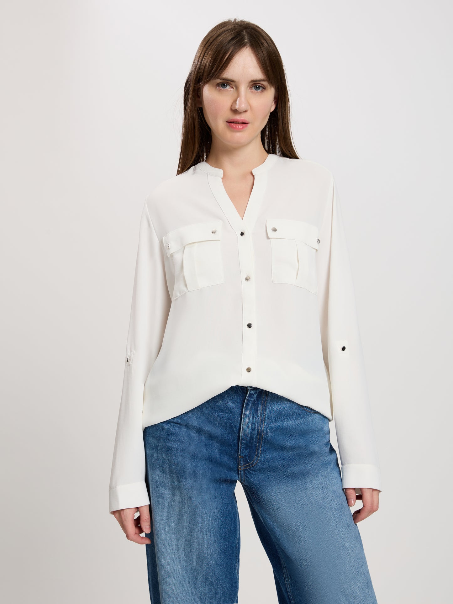 Damen Blouson weiß