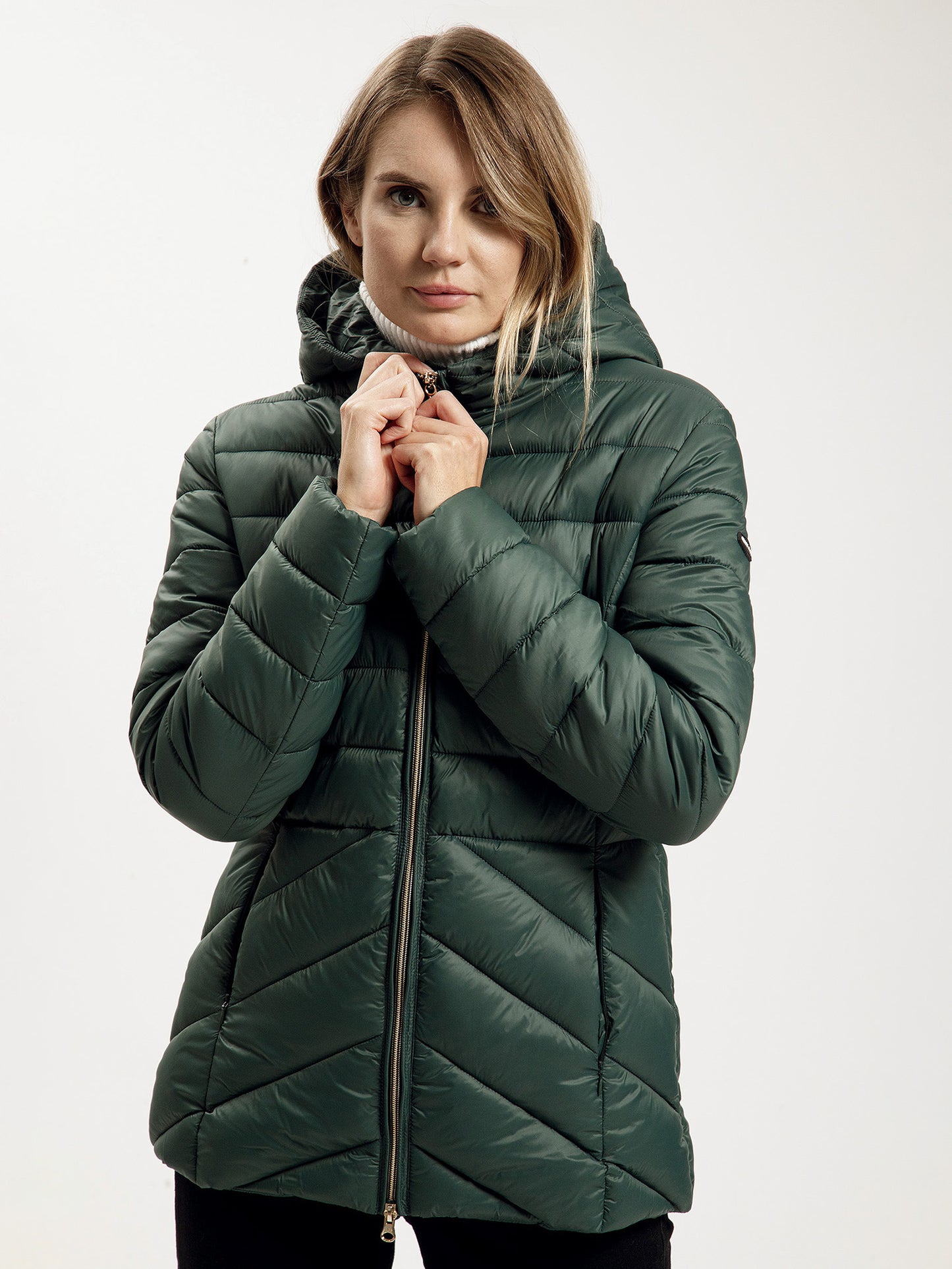 Ladies green winter jackets on sale