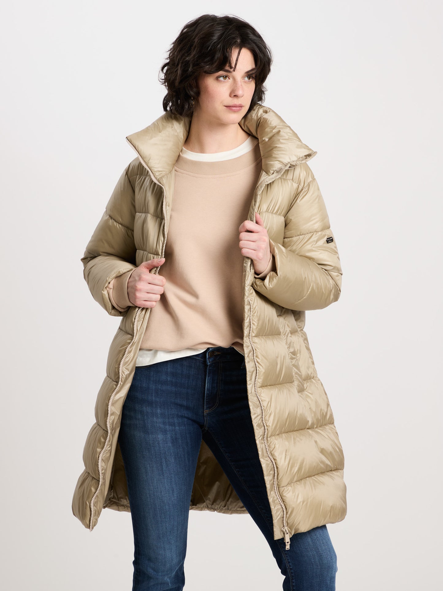 Damen Regular Winterjacke in Champain