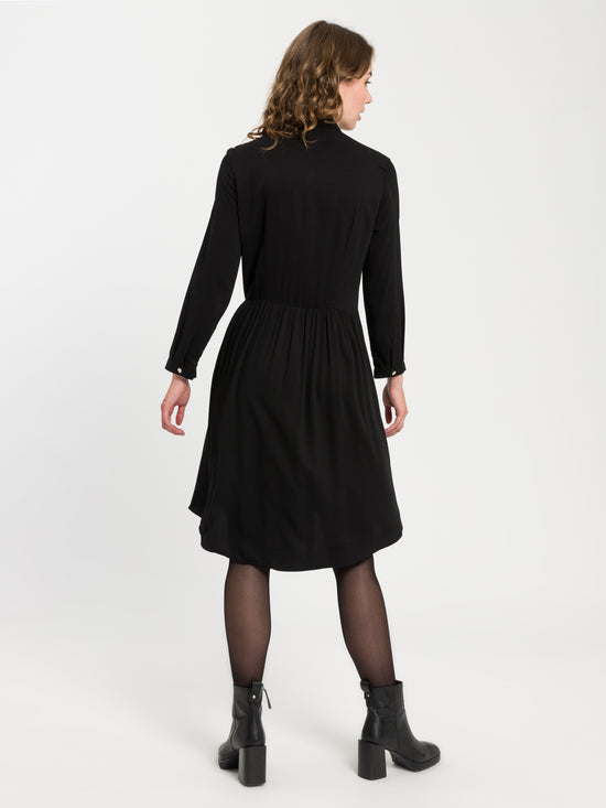 Ladies blouse dress in black