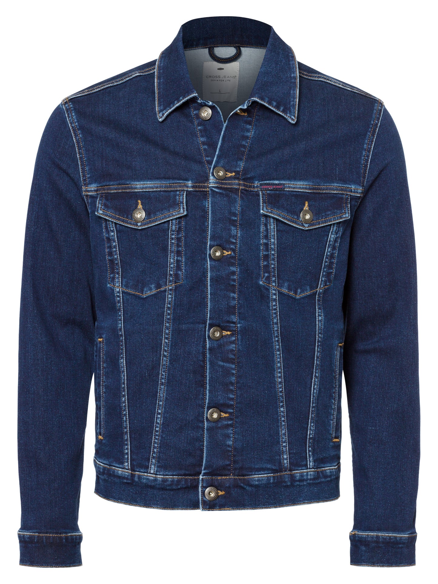 Herren Jeansjacke Denim Jacket Regular Fit dunkelblau