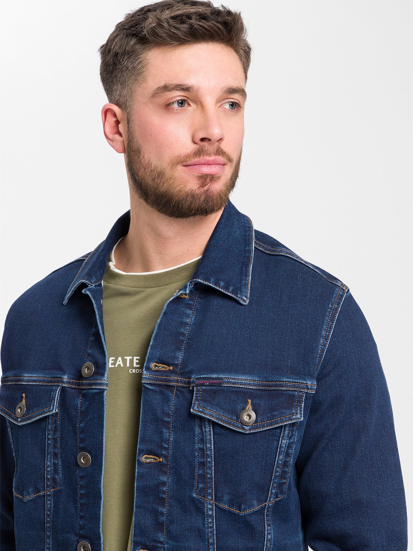 Herren Jeansjacke Denim Jacket Regular Fit dunkelblau