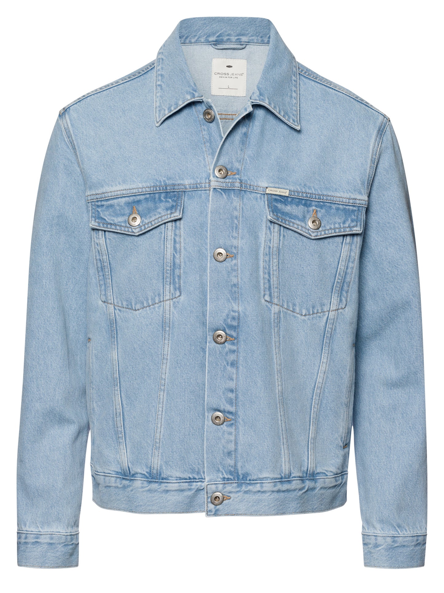 Herren Jeansjacke Denim Jacket Regular Fit hellblau