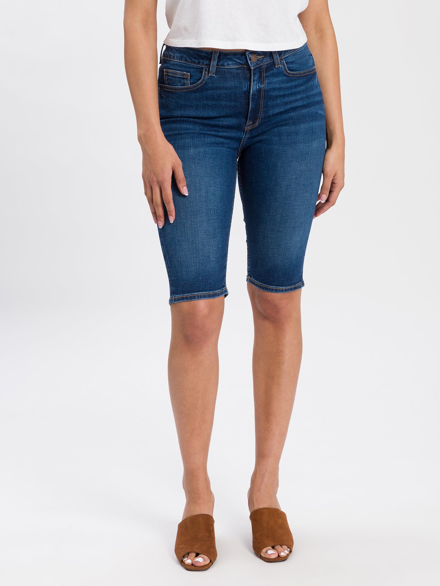 Women's jeans shorts dark blue
