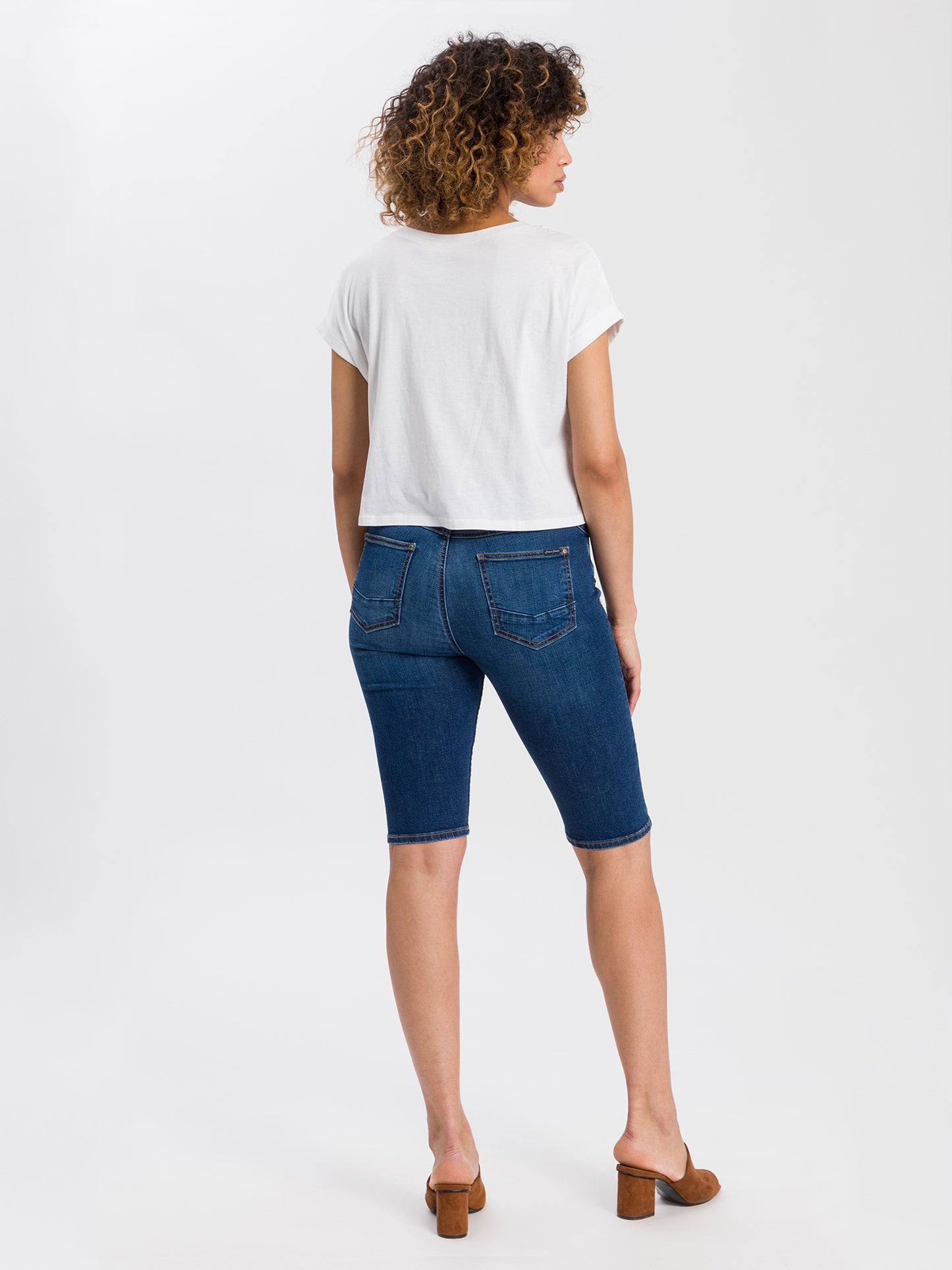 Women's jeans shorts dark blue