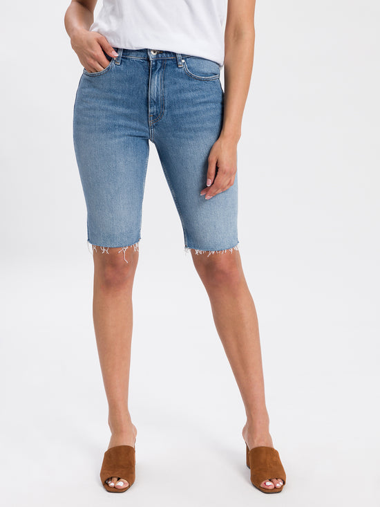 Marisa Damen Jeans Shorts hellblau