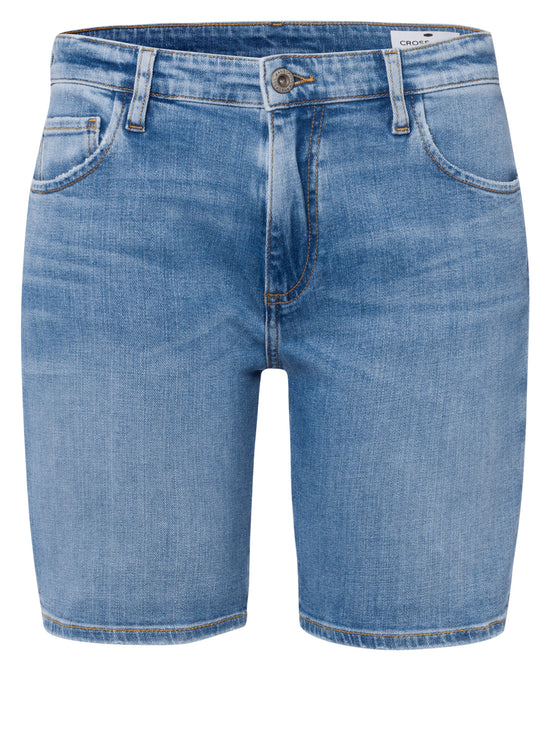 Genna Damen Jeans Shorts hellblau