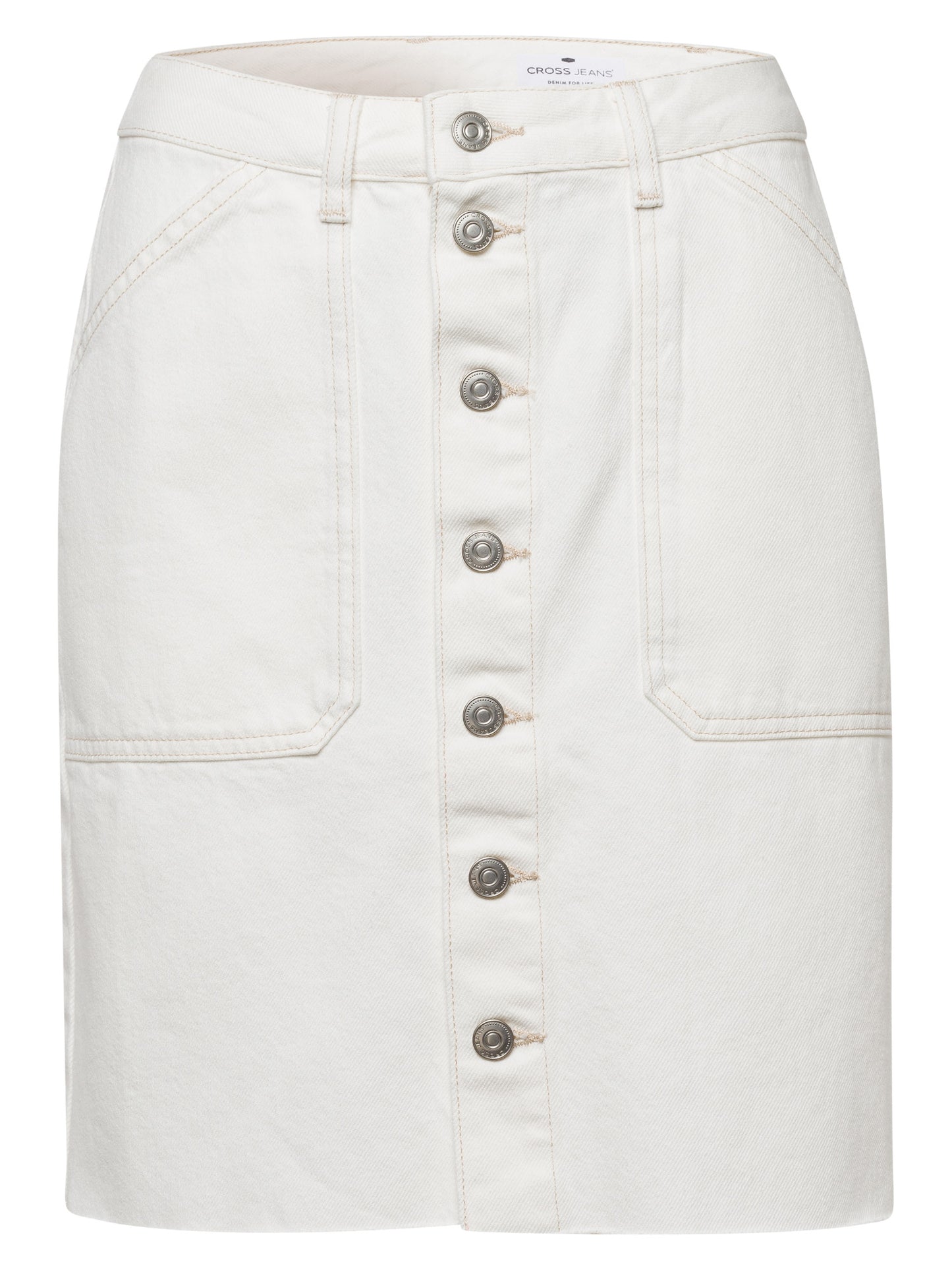 Women's jeans skirt white