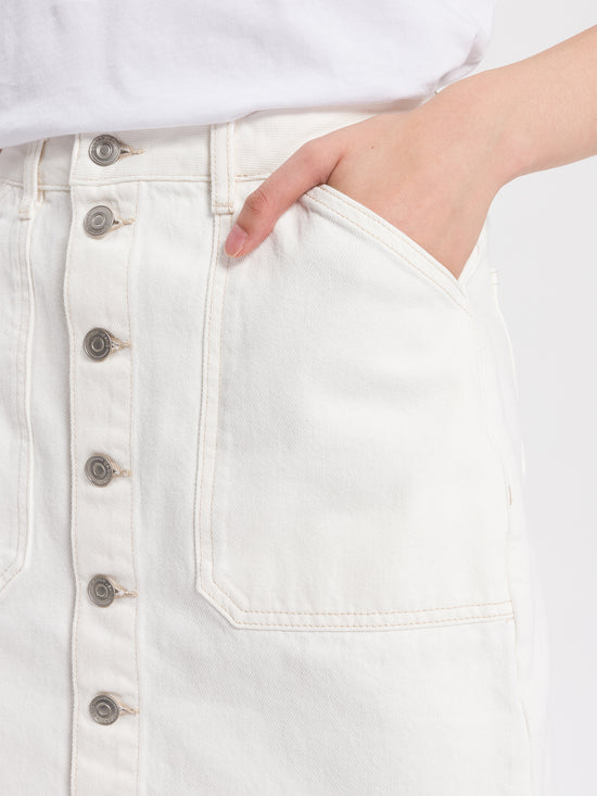 Women's jeans skirt white