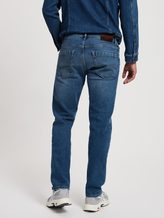 Antonio Herren Jeans Relaxed Fit Straight Leg dunkeblau