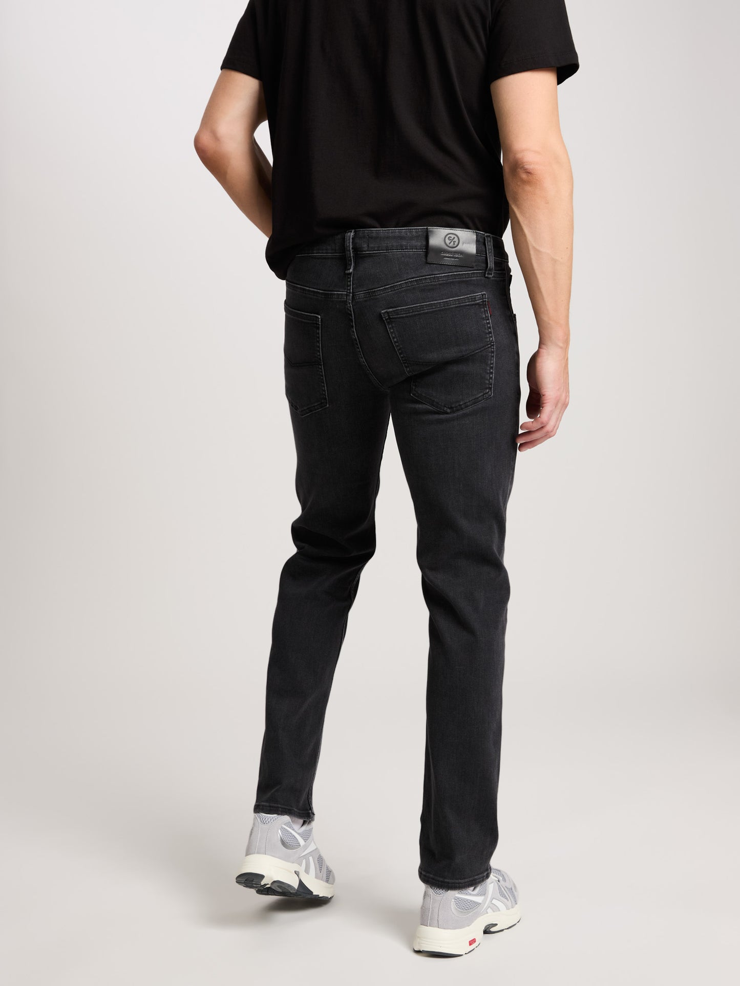 Damien Herren Jeans Slim Fit Regular Waist Straight Leg anthrazit.