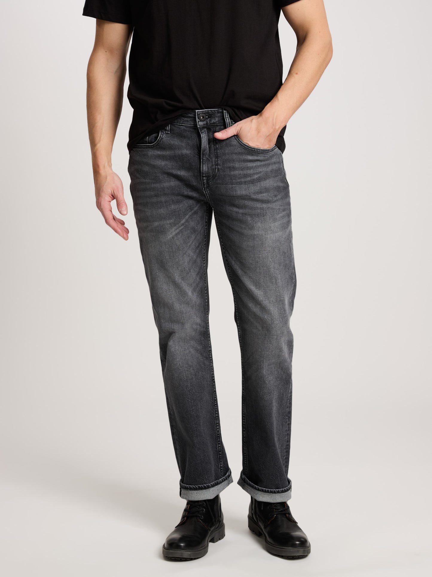 Colin men's jeans slim fit bootcut anthracite.