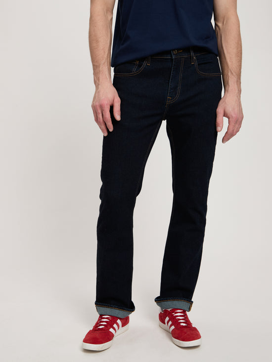 Colin men's jeans slim fit bootcut dark blue.