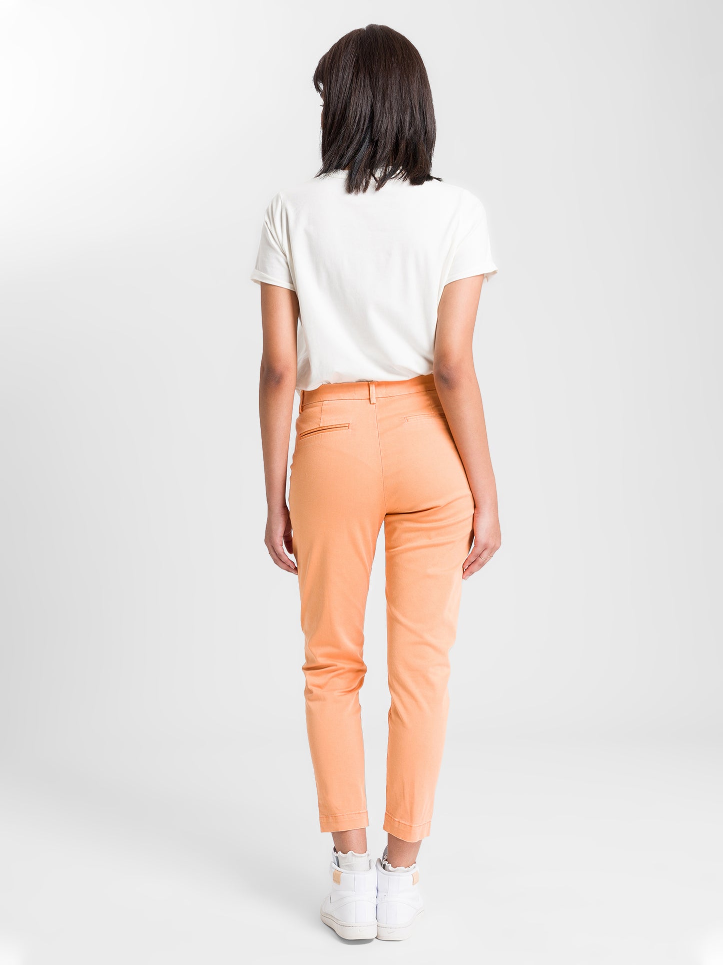 Damen Jeans Chino hellorange